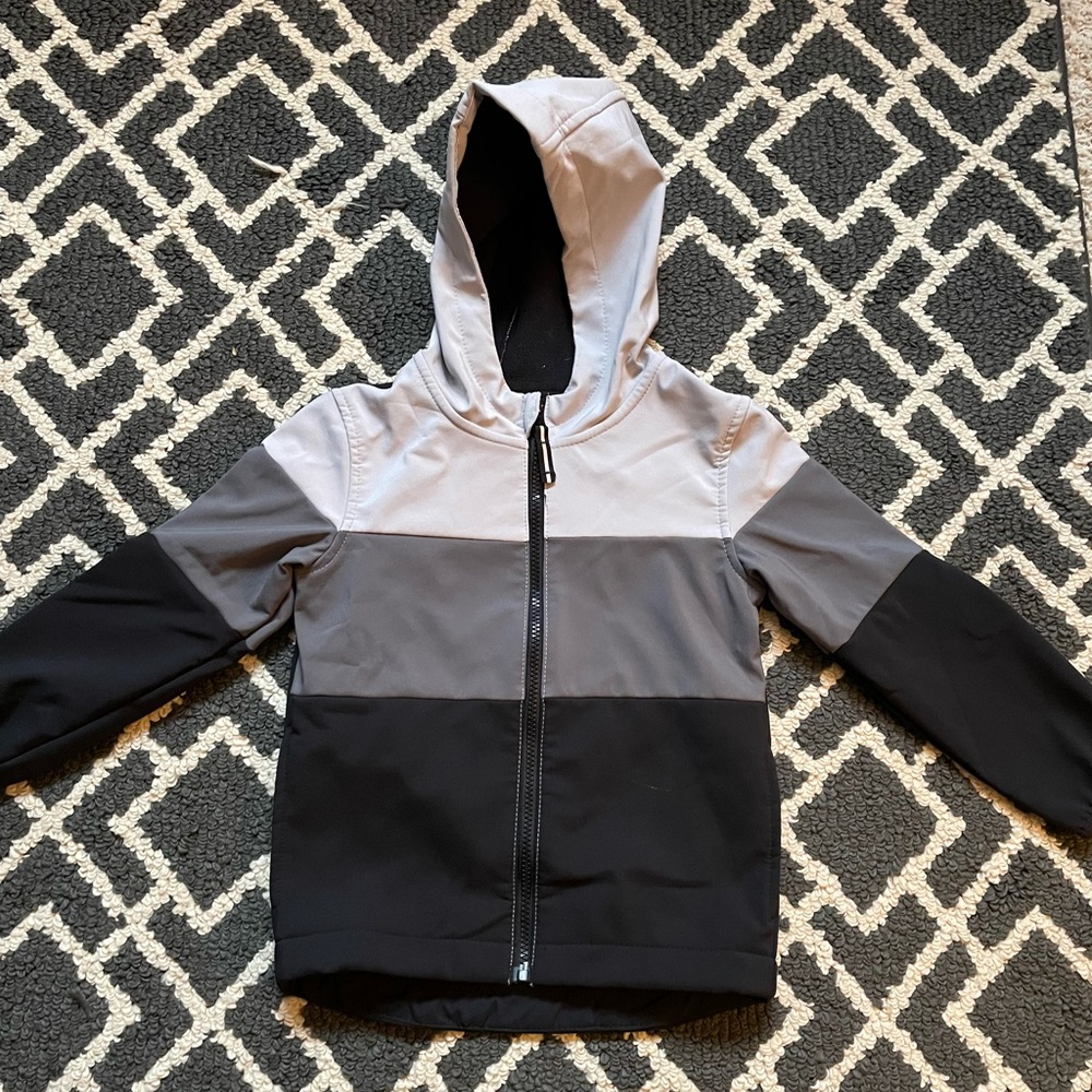 Toddler Gray Ombré Rain Jacket